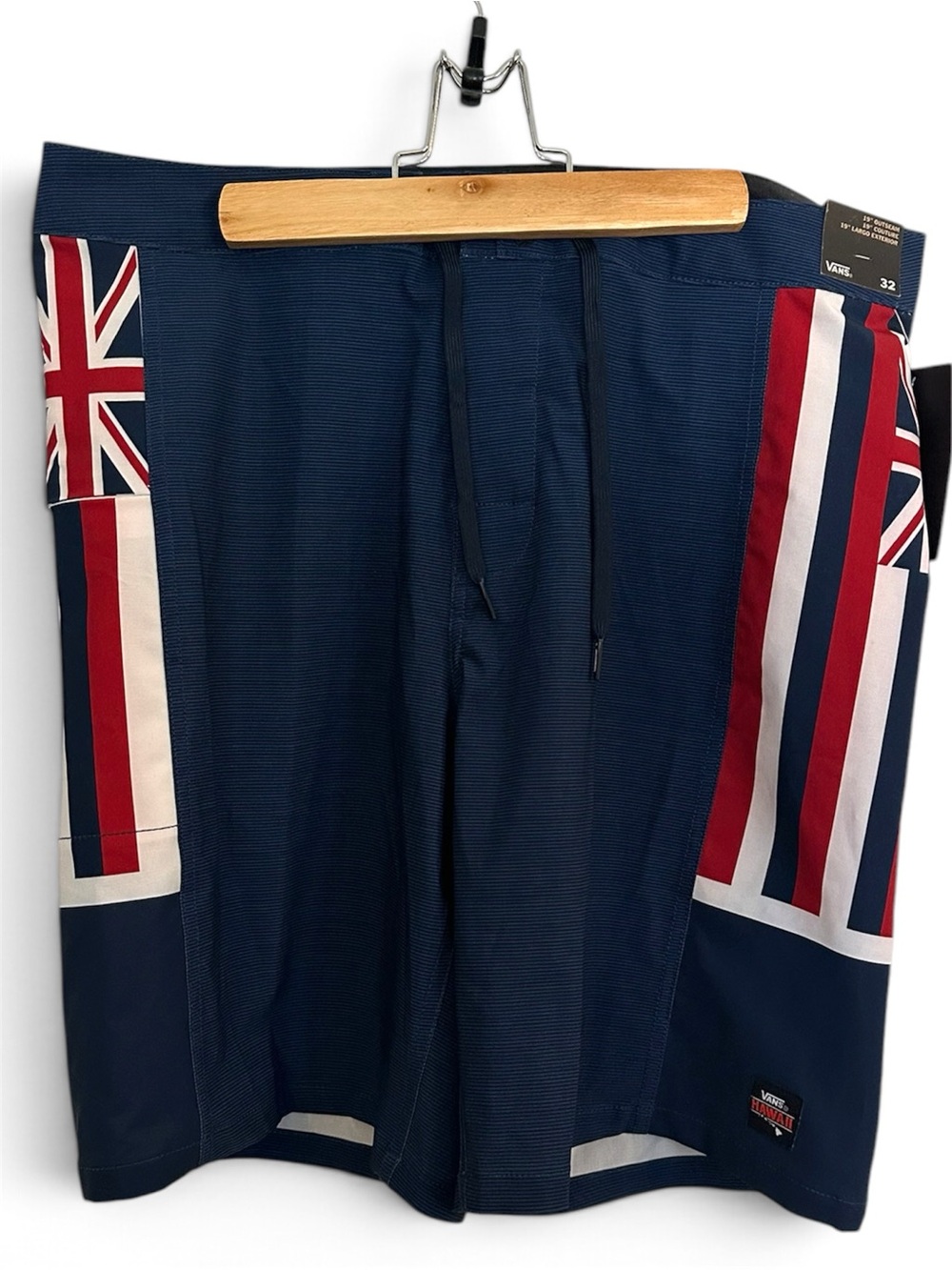 Vans Men’s Hawai’i Flag-Accent Swim Trunks